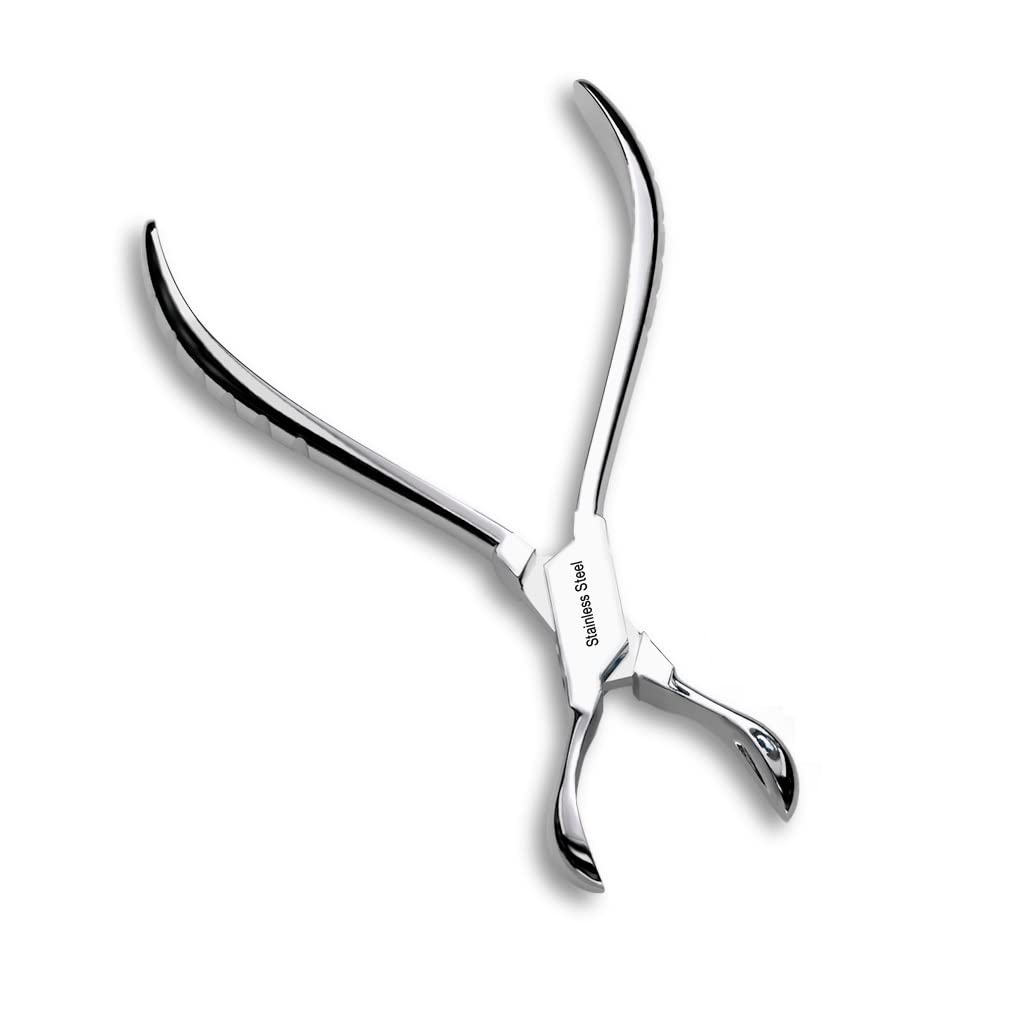 Piercing Ringzange Schließen Silber 150mm Lang Chirurgenstahl 316L Ringschließzange Klemmzange Schmuckpinzette Tool Haltezange