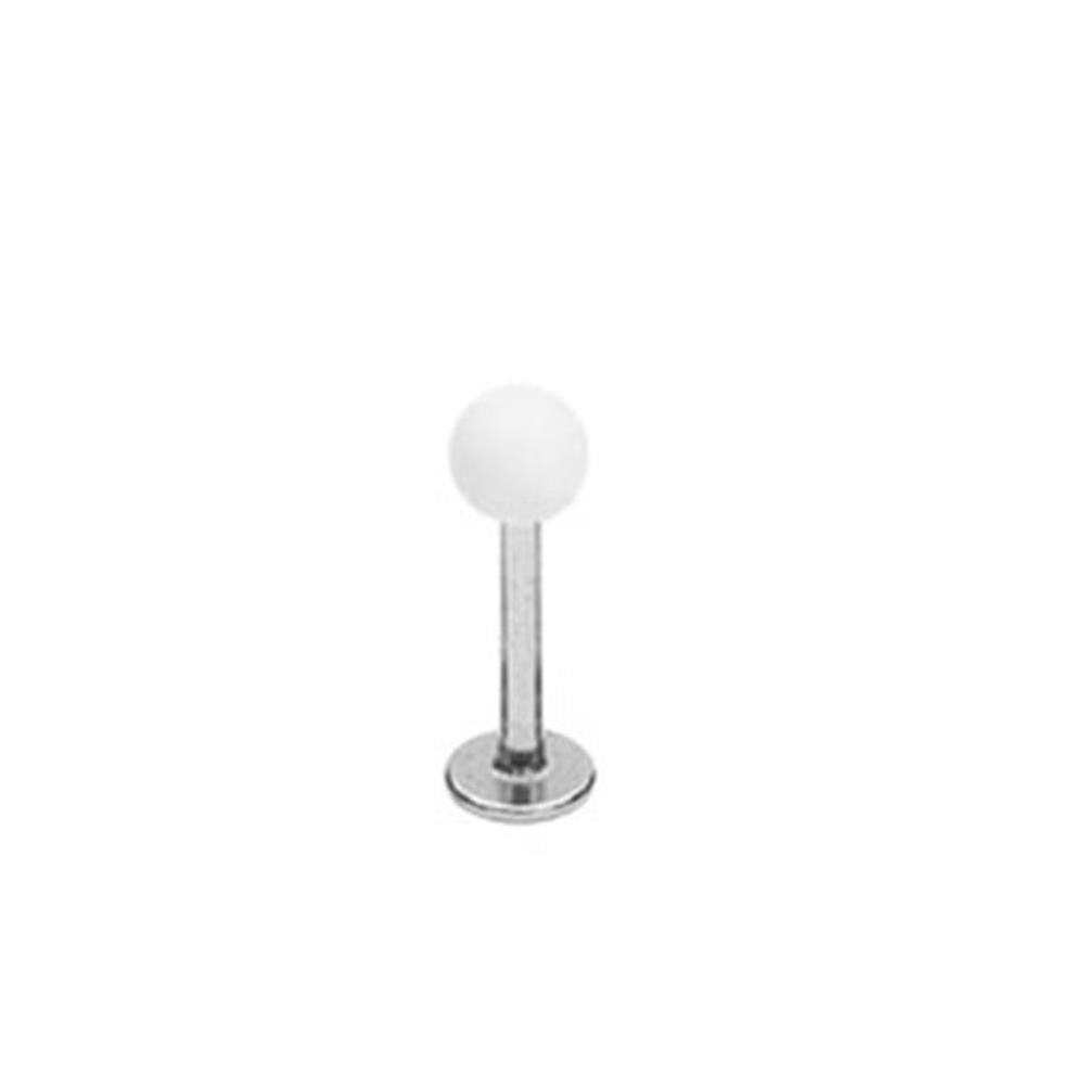 UNIVERSAL Lippenpiercing Stud Labret Monroe Cartilage Edelstahl Chirurgenstahl 316L Kugel Acryl kräftige Farben