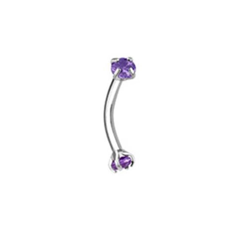 Augenbraue Stud Labret Monroe Cartilage Zirkonia viele Farben Edelstahl Chirurgenstahl 316L