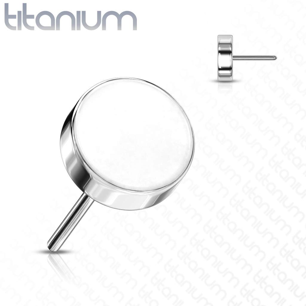 Push-In Aufsatz Platte Titan Grade 23 Piercing Set Mehrfarbig 3mm 4mm Groß Ohrstecker Labret Stud Nipple Straight Barbell Helix