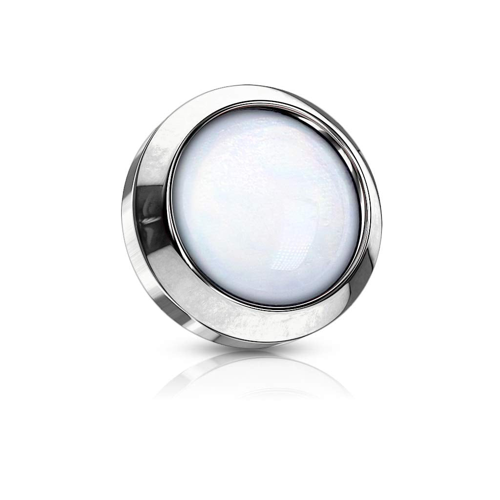 Dermal Anchor Aufsatz Anchor Flache Kugel 316L Chirurgenstahl viele Größen Hautanker Skin Diver Implantat Stein