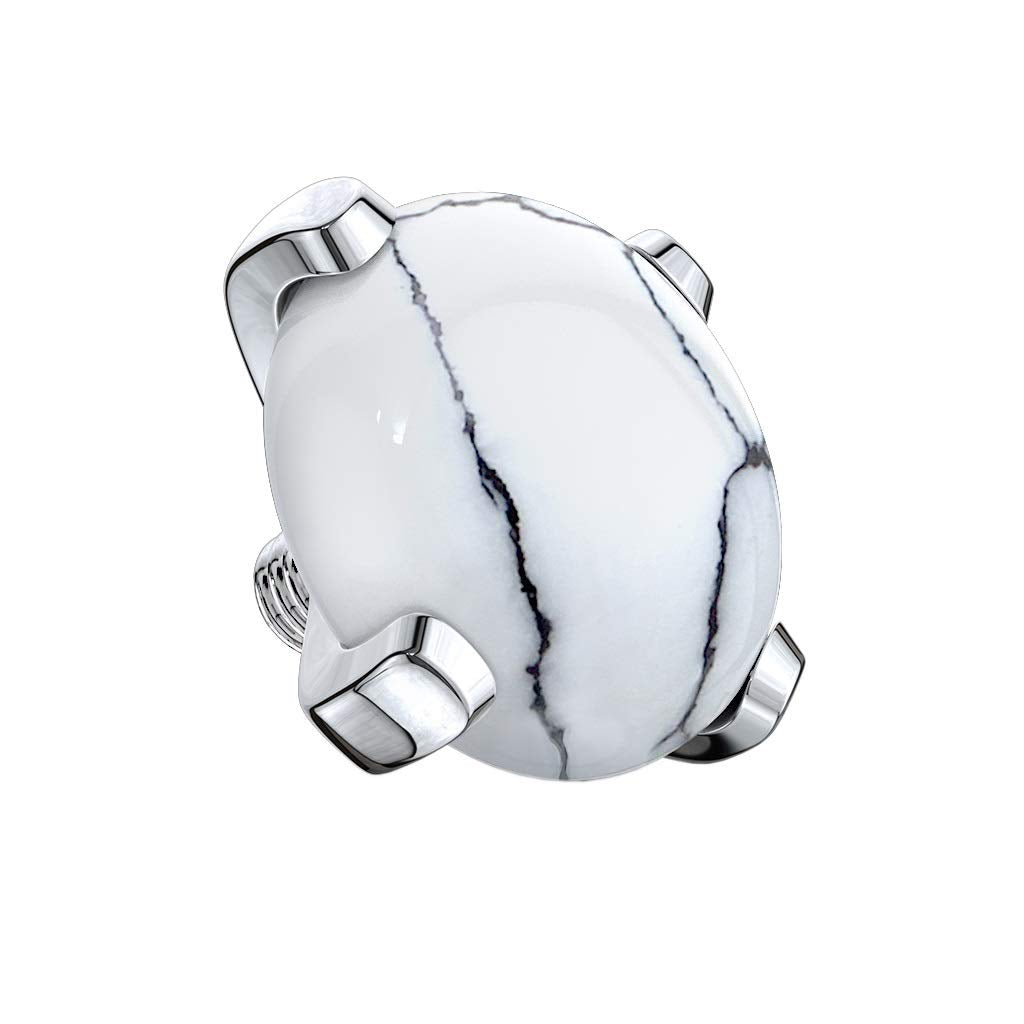 Dermal Anchor Aufsatz Hautanker Implantate Transdermal Microdermal 5mm Natursteine Edelstahl