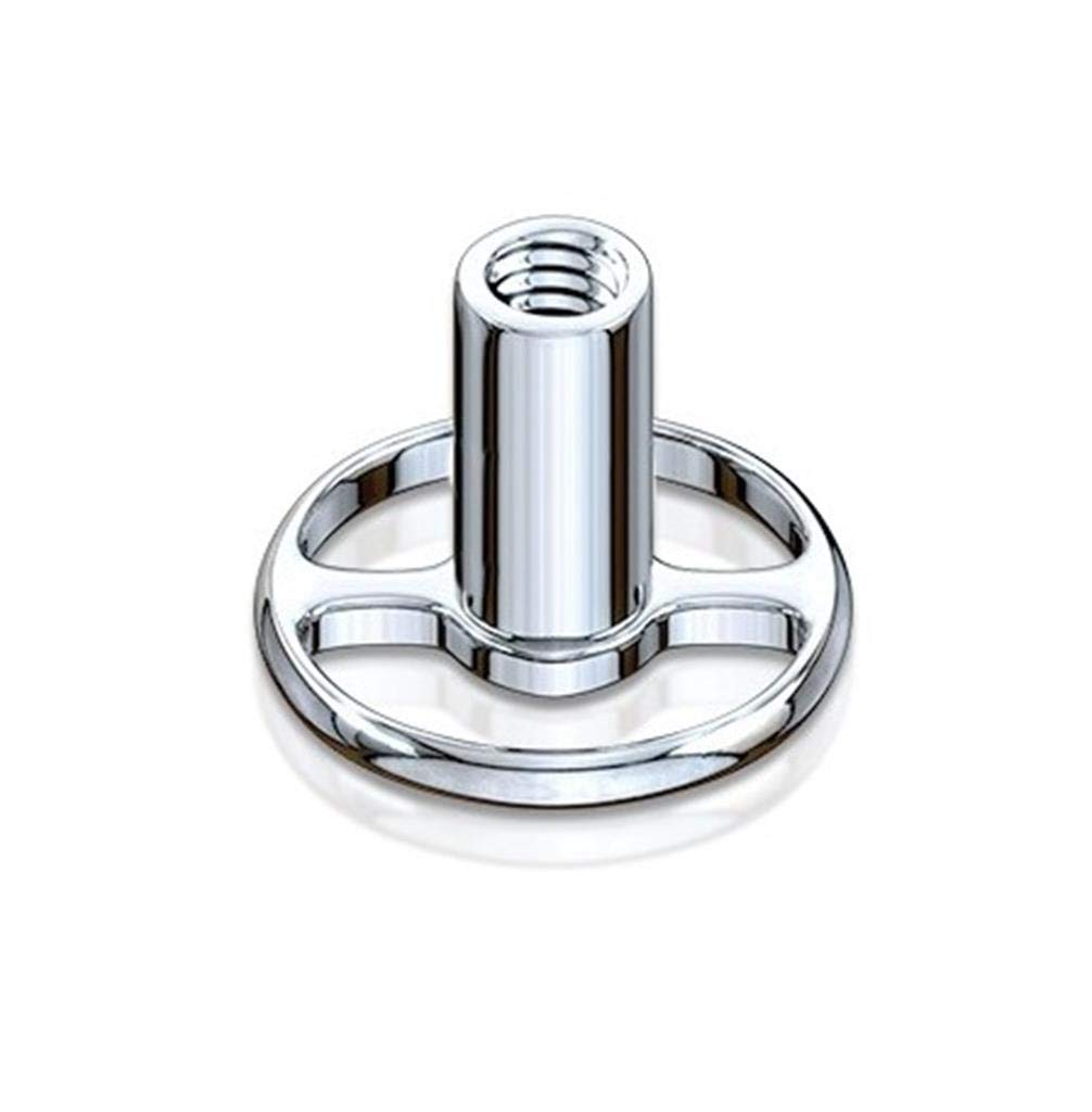 Hauptplatte Dermalanchor Rund 2 Loch Titan 1.6 mm Stabdicke unterschiedliche Längen Implantat Grundplatte Skin Diver Hautplatte