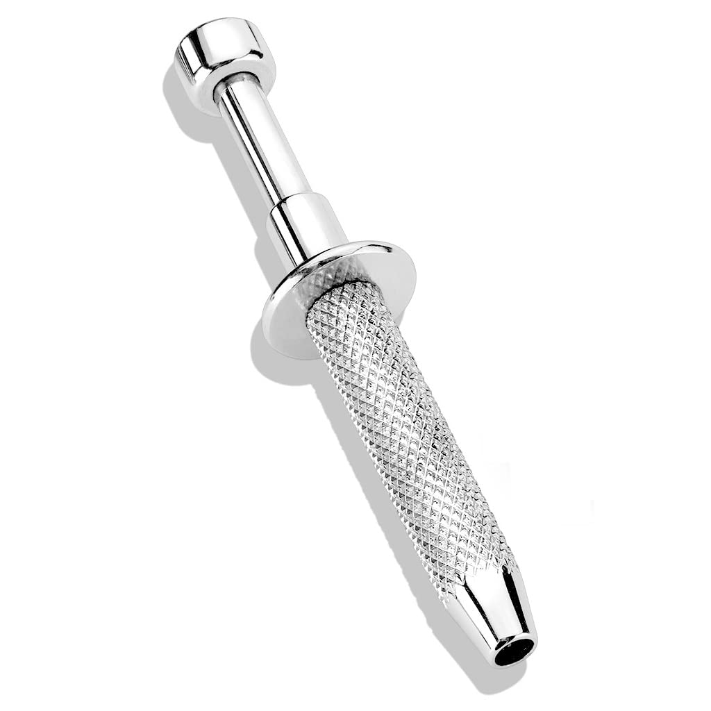 Piercingkugelhalter 74mm Silber Chirurgenstahl 316L Kugelgrößen 3mm 4mm 5mm 6mm Greifer Schmuckpinzette Studs Barbell Zange
