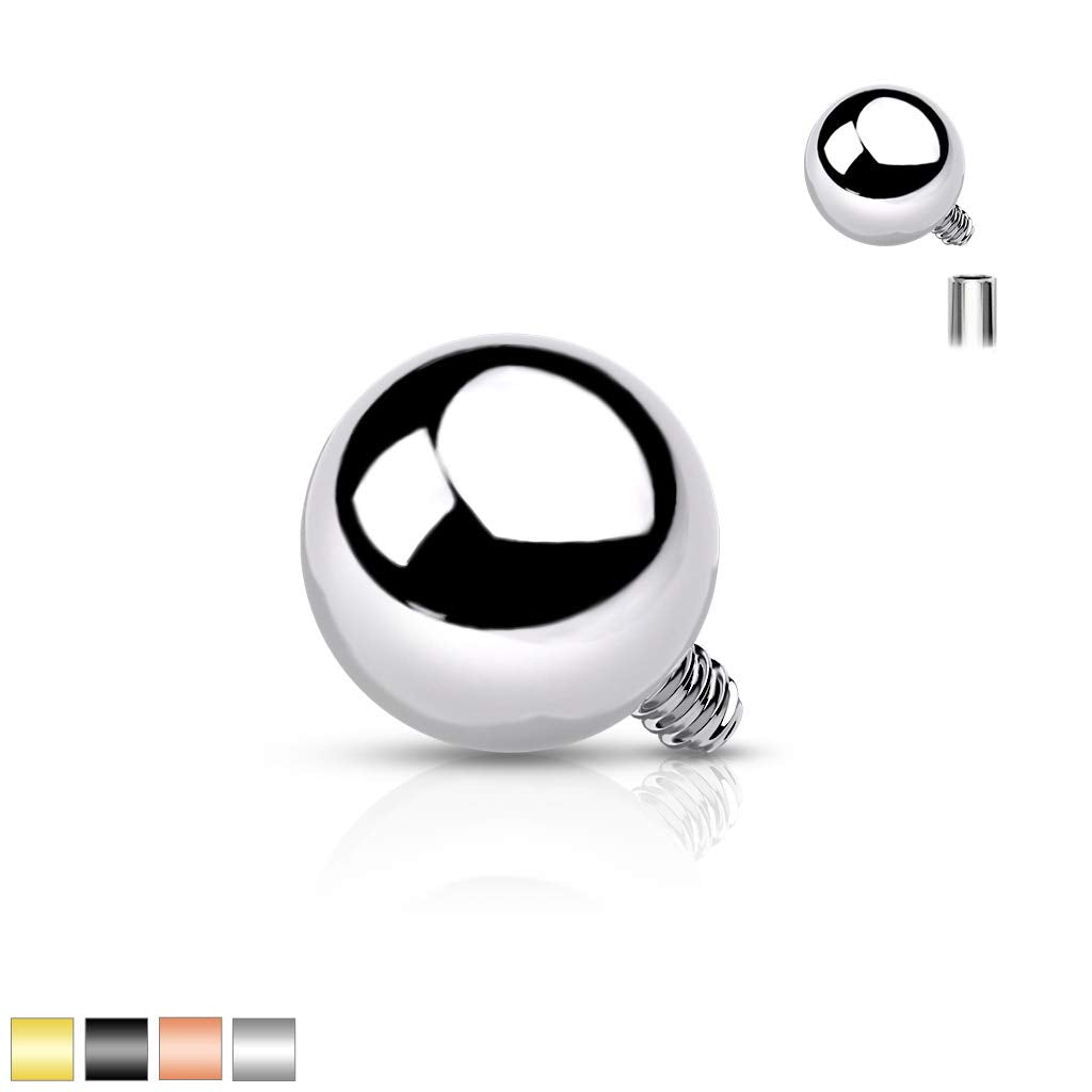 Dermalaufsatz Anchor Kugel 316L Chirurgenstahl viele Farben, Größen und Stärken HautAnker Skin Diver Implantat Bodypiercing