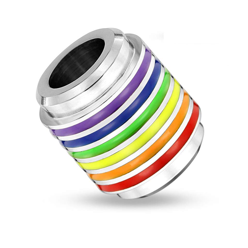 Kettenanhänger LGBT Regenbogen 316L Chirurgenstahl Halsketten Pendant HerrenKettenanhänger