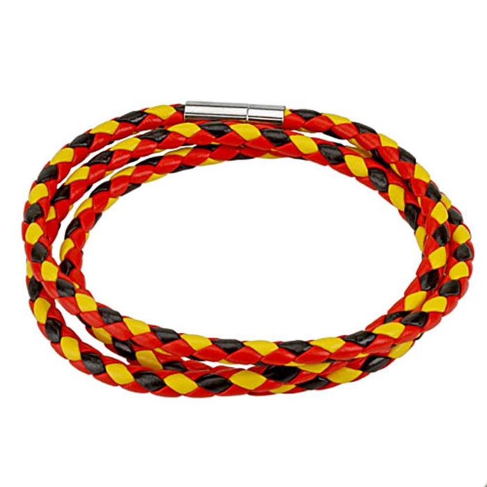 Armband Leder Herren Frauen Rot Grün Gelb Schwarz Rastafari Reggae Geflochten Gewebt Lederband Lederarmband Männer Lederbänder Schmuck