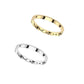 Ring Damen Bandring Gold Silber 316L Chirurgenstahl Größe 49 (15,6) - 62 (19,7) 2,5 breit Ehering