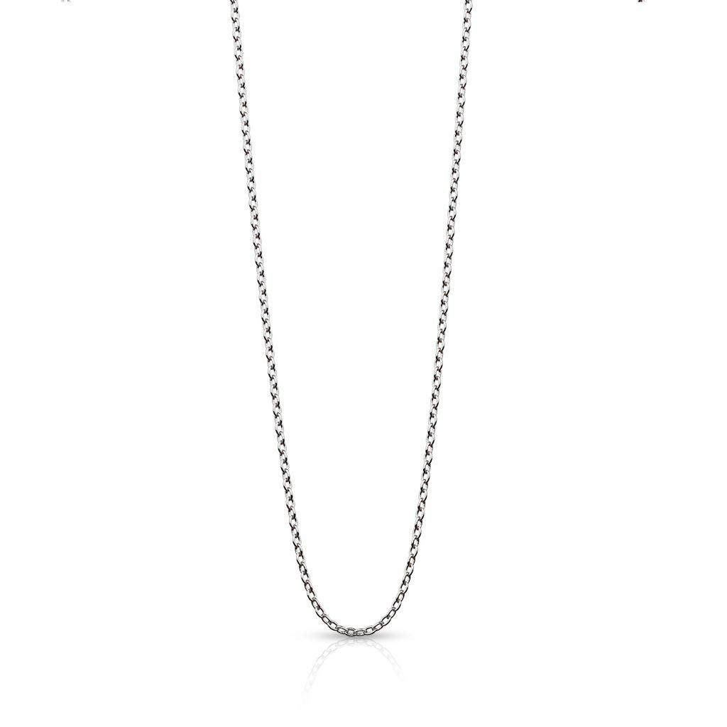 Halskette Edelstahl Silber Gold 3-mm Breit viele Längen Herrenkette Halsschmuck Rund-Ankerkette Frauenketten Männerketten