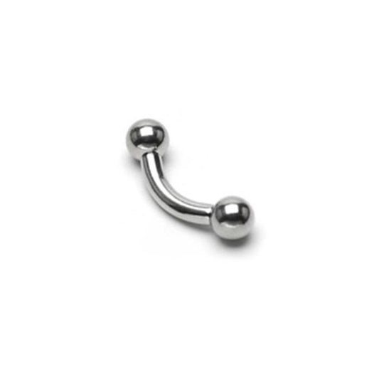 Paula & Fritz® UNIVERSAL Barbell Stud Labret Monroe Cartilage Silber Spitze Kugel Edelstahl Chirurgenstahl 316L Länge 6mm - 16mm