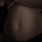 Schwangerschaftspiercing Bauchnabelpiercing Nacht-Leuchtend Bio Flexibler Stab Bauchpiercing Set Blau Weiß Grün Nabelpiercing Boy Girl