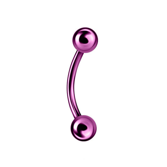 Paula & Fritz® UNIVERSAL Titan Stud Labret Monroe Cartilage Bananabell Verschiedene Größen lila blau grün schwarz hellblau bunt