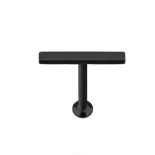 Paula & Fritz® UNIVERSAL Stud Labret Monroe Cartilage Balken 12mm Gold roségold schwarz Silber Edelstahl Chirurgenstahl 316L Länge 4mm - 8mm