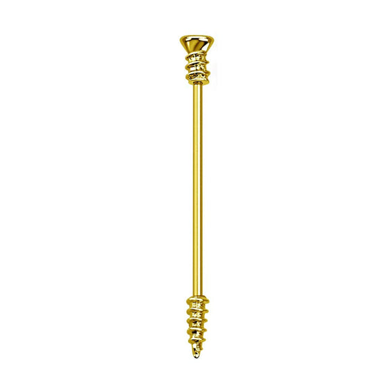 Industrial Stab Piercing Straight Barbell Hantel Schraube Silber schwarz gelbgold Ohr Brustwarze Edelstahl Chirurgenstahl 316L