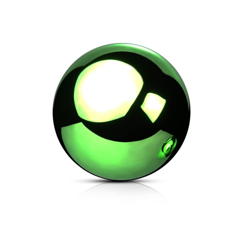 Paula & Fritz® Piercing Ersatz-Kugel Chirurgenstahl 316L Innengewinde 1,2-mm 1,6-mm Stärke Kombinierbar Mehrfarbig Barbell Labret Surface Nipple Ball