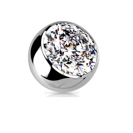 Paula & Fritz® Piercing Ersatz-Kugel Titan-IUM Grade 23 Innengewinde 1,2-mm 1,6-mm Stärke Kombinierbar Mehrfarbig Zirkonia Barbell Labret Surface