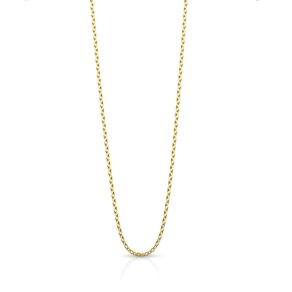 Halskette Edelstahl Silber Gold 3-mm Breit viele Längen Herrenkette Halsschmuck Rund-Ankerkette Frauenketten Männerketten