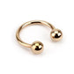 Horseshoe Hufeisen Circular Piercing Barbell Edelstahl Chirurgenstahl 316L roségold Augenbraue Lippe ALLE Größen