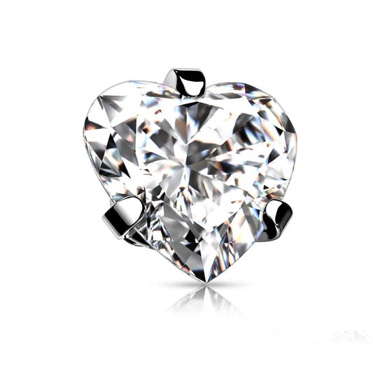 Dermalaufsatz Anchor HerzZirkonia 316L Chirurgenstahl Verschiedene Größen und Gewindestärken HautAnker Skin Diver Implantat Kugel