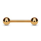 Hantel-stab UNIVERSAL Straight Barbell Zungen-Piercing Industrial Ohr rosé-Gold Edel-Stahl Chirurgenstahl ALLE Stabdicken Stablängen Kugel-größen