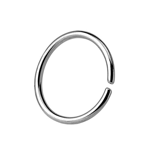 Paula & Fritz® runder biegbarer UNIVERSAL Fake Hoop Ring ALLE GRÖßEN Segmentring Septum Tragus Helix Cartilage Nasen-Piercing Ohrklemme Nostril Chirurgenstahl Titan