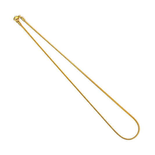 Paula & Fritz® Hals-Kette Damen Edelstahl Silber Gold 1,5-mm Breit viele Längen Herren-Kette Hals-Schmuck Fuchsschwanzkette Frauenketten Männer-Ketten