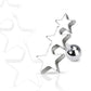 Cartilage Piercing Straight Barbell Rings Tragus Sterne Edelstahl Chirurgenstahl 316L Silber schwarz gelbgold, roségold bunt - Paula & Fritz