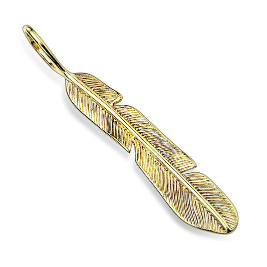 Kettenanhänger Feder 316L Chirurgenstahl Gold Silber Rose HalsKettenanhänger Pendant Damenkettenanhänger HerrenKettenanhänger