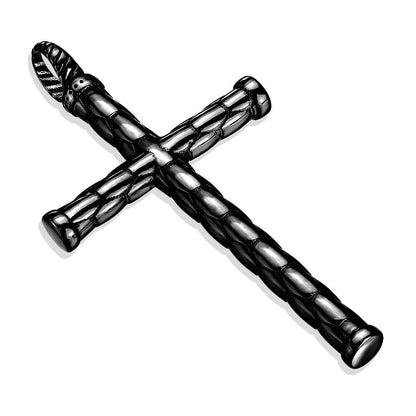 Kettenanhänger Kreuz Wabenmuster 316L Chirurgenstahl Silber Schwarz Rose Gold Halskettenanhänger Pendant Damenkettenanhänger - Paula & Fritz